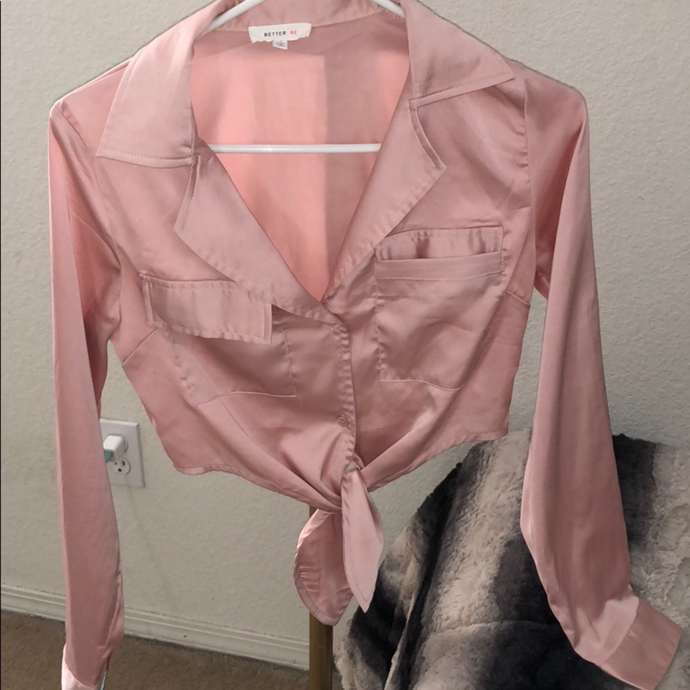 Satin crop top